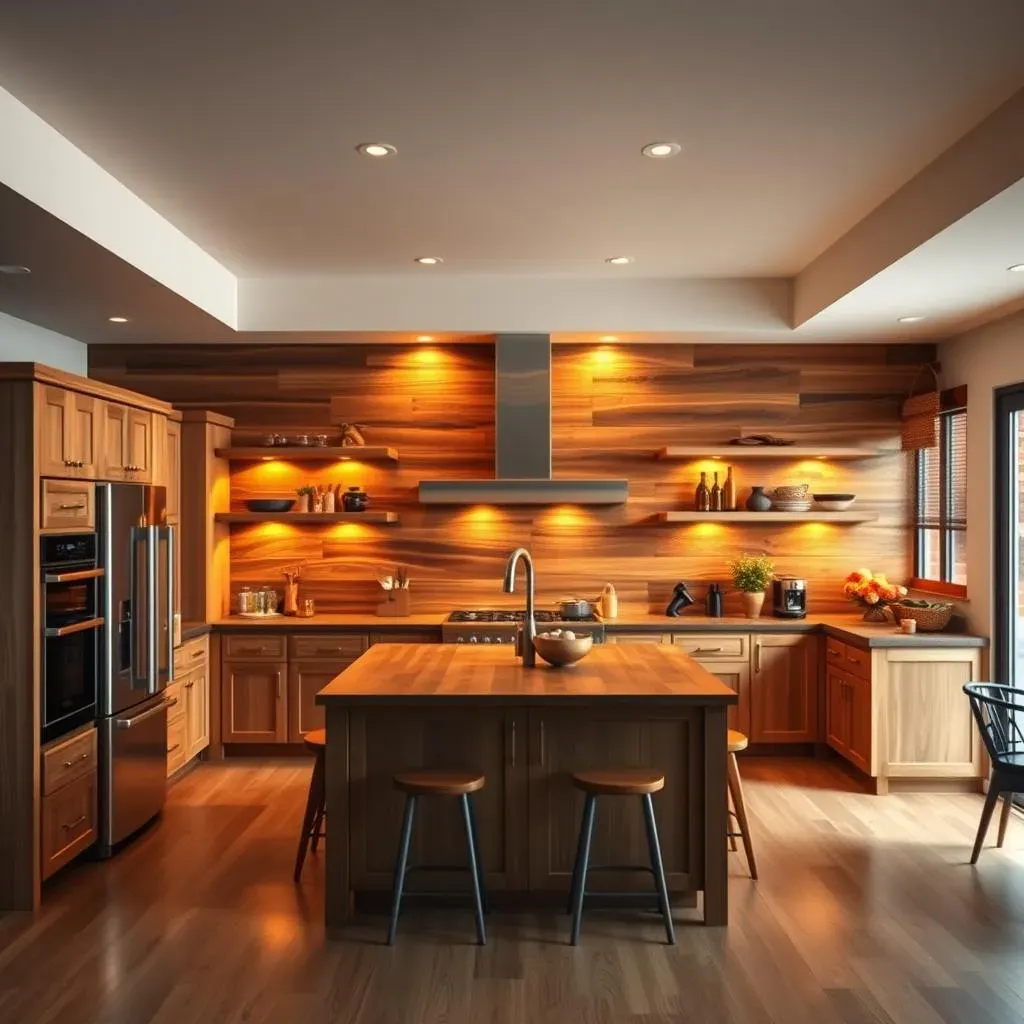 Spectacular Wood Accent Wall Ideas Kitchen: Super Designs