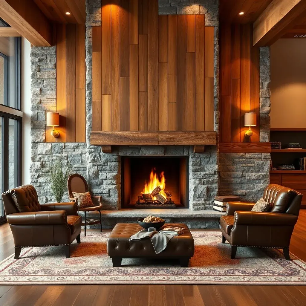 Wood Paneling: A Classic Choice for Fireplace Accent Walls